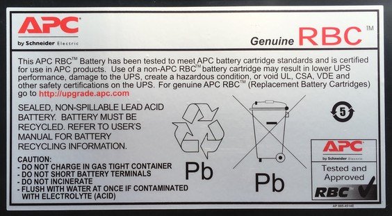 APC Replacement Battery Cartridge #5 with 2 Year Warranty - Image 4
