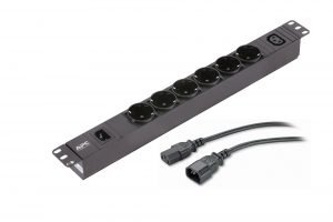 APC EPDU1010B-SCH power distribution unit (PDU) 7 AC outlet(s) 1U Black